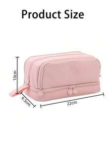 Customizable Name/Letter/Text Desktop Pencil Box - School & Office Supplies With 4-Layer Zipper Compartments, Multifunctional Pen Holder, Wholesale & Bulk Orders Welcome (Can Add Your Name/Logo) - Multicolor - View 8