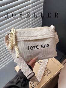 休闲、时尚、甜美风格、百搭简约包包，2026新款，女士斜挎包 - 白色 - 查看 2