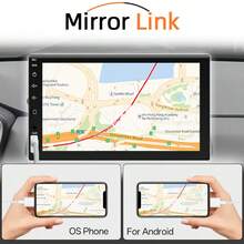 Hippcron Single DIN Car MP5 Player, 7-Inch HD Touchscreen, Bluetooth Connection, Support CarPlay And Android Auto, 12V Power, FM Radio, ISO Interface, AUX Input, SD Card Slot, USB Port - With Carplay and Android Auto - View 4