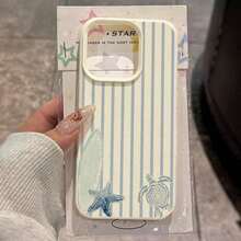 1pc TPU Material Vintage Jellyfish & Sea Turtle Wave Pattern Phone Case Compatible With Applnmi Phones - Kiểu 10 (1 chiếc) - Xem 8