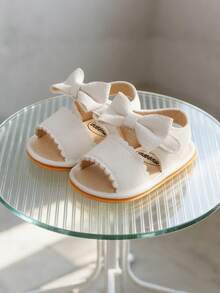 Infant/Toddler Unisex Sandals, High Quality Summer Outdoor Shoes With PU Lightweight Soft Anti-Slip Soles, Walking Shoes - White - View 11