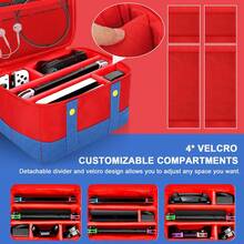 Soft Shell Travel Case Designed For Switch And For Switch OLED, Perfect For Storing The Console And Pro Controller Additions - Multicolor - View 3