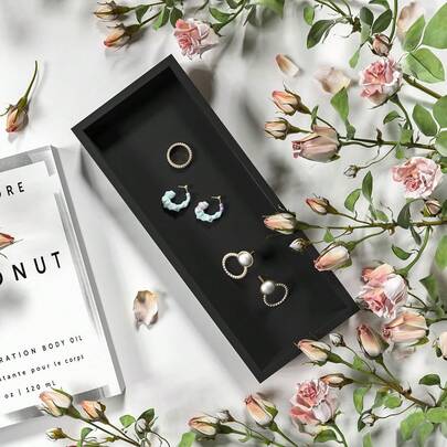 Silicone Tray Organizer Plate, Bathroom Vanity Tray, Convenient Storage Plate