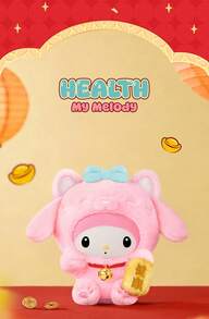 Miniso Sanrio Family Maneki-Neko Series Blind Box, Hello Kitty Plush Hanging Ornament, Birthday/New Year Gift - Multicolor - View 5