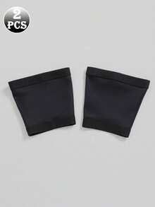 2pcs Women Anti-Chafing Thigh Bands, High Elasticity Silicone Anti-Friction Leg Protectors - Black - View 9