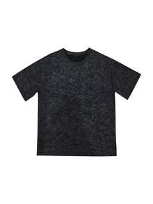 Áo thun nữ mùa hè mới in chữ, cổ tròn, tay ngắn, kiểu dáng rộng rãi, đa năng, màu đen. - màu đen - Xem 4