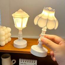 Mini Creative Desk Lamp Decor, Lotus/Streetlamp Cute Night Light For Bedroom Ambiance, LED Desk Decor Night Light, Desktop Ornament Birthday Gift - Multicolor - View 7