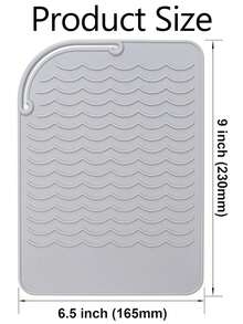 1pc Hot Styling Tool Mat, Universal Size Hair Straightener And Curling Iron Heat-Resistant Mat For Storage And Travel, Hot Styling Tool Mat, Heat Resistant Silicone Hair Styling Mat Storage Heat Insulation Pad For Hair Straighteners, Flat Irons, And Curling Irons, Protect Your Hair Styling Tools With This Non-Slip Silicone Heat Insulation Pad For Restaurant Hotel Commercial - Multicolor - View 7