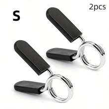 2 piezas Abrazadera de mancuerna y barra, adecuada para gimnasio, fitness en casa, accesorios de gimnasio - Negro - Ver 8