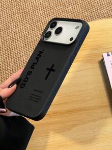 Ốp lưng điện thoại TPU hình chữ thập đơn giản in khẩu hiệu, tương thích với iPhone 17/17 Pro Max/17 Pro/Air/13/16 Pro Max/16/15/14/12 Pro Max/13 Pro Max/11 Pro/14 Pro/15 Pro/12. Ốp lưng mềm mại, thời trang, cao cấp, thiết kế unisex, thích hợp làm quà tặng cho bạn bè hoặc người yêu. - Nhiều màu - Xem 3
