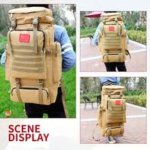 1PC Waterproof camoBackpack Military HikingCamping Backpack TravelRucksackOutdoorSportsClimbing Bag Travel Bags - Multicolorido - Visão 9