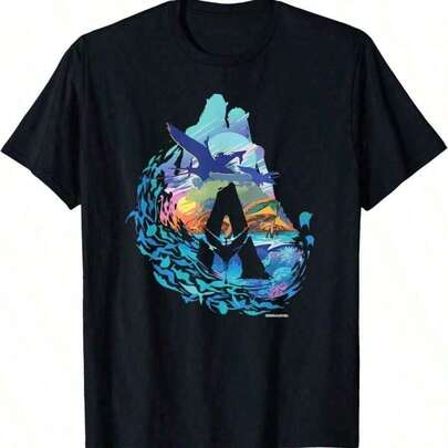 Camiseta de Avatars The Way Of Water Banshee Na'vi Vuelo Nocturno