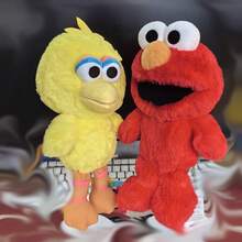Sesame Street 20厘米芝麻街经典饼干怪兽和艾摩毛绒玩偶，柔软填充动物玩偶，可爱万圣节、斋月、生日、圣诞节礼物 - 彩色 - 查看 8