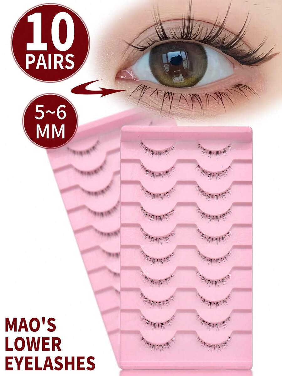 10 Pairs Natural Appearance Lower Lash Clusters Transparent Eyelash Extensions Lower Lash Clusters,Eye Lash Clusters,Lower Lashes - Natural Lashes - View 1