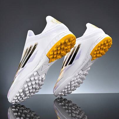 男士运动足球鞋，男女童室内运动鞋，训练足球鞋，适用于室内外硬地和人造草坪运动。