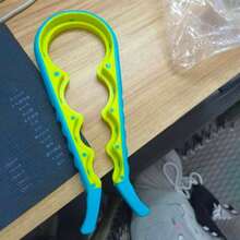 1pc Multi-Function Non-Slip Bottle Cap Opener, Manual Kitchen Can Opener, 4-In-1 Household Jar Lid Twist Opener, Creative Can Opener - Multicolor - View 6