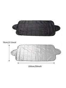 1pc Car Snow Cover, Windshield Frost Protector, Magnetic Thickened Half-Cover Car Cover, Snowproof, Frostproof, Antifreeze, Snowproof Cloth - A - View 13