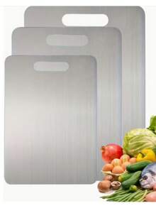 Cross-Border Anti-Slip Thick Stainless Steel Cutting Board, Double-Sided Large Household Chopping Board, Anti-Mold Kneading Board, Baking Board - Multicolor - View 14