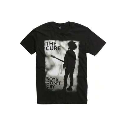 The Cure Mens T-Shirt- Officially LIceAnsed Boys Don't Cry 80s Merch - Boyfriend Tee