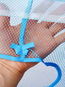 Portable Shower Caddy - Transparent Mesh Shower Caddy, Toiletry Bag, Makeup Bag, Tote Basket, Durable Clear Bag, Toiletry Bag, Makeup Bag, Portable Shower Caddy - Transparent Mesh Shower Caddy, Tote Basket, Suitable For Dorm, Bathroom, Gym, Camping, Quick-Dry Shower Bag, Travel Essentials, Vacation, Summer, Back To School, School Toiletry Bag, Travel Waterproof Toiletry Bag - Multicolor - View 5