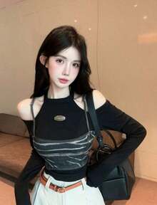 Women Tops - Black - View 10