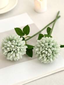 3/12 bông hoa cẩm tú cầu giả bằng lụa, hoa amaranth hình cầu sống động như thật, thích hợp cho Ngày của Mẹ, Ngày Valentine, đám cưới, trang trí bàn tiệc, tiệc cô dâu, bàn ăn, tiệc tại nhà, trang trí sinh nhật, 29cm/Không kèm bình hoa. - màu xanh lá - Xem 7