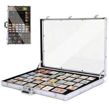 GCCSJ Display Case,Card Display Case For Shows, 34 In X 22 In Large Aluminum Cards Display Case, Portable Card Display Case With Anti Theft Lock For Sports Cards, TCG, Jewelry Exhibition - 1PC - View 10