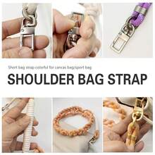 Bag Strap Crossbody Adjustable Shoulder Bag Strap Replacement Paracord Straps For Canvas/Sport Bag For Outdoor - Beige - View 5