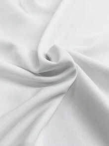 Bata bordada para hombres, Gandoura de unicolor para hombres, Bata tradicional Gandoura para hombres con bolsillos - Blanco - Ver 6