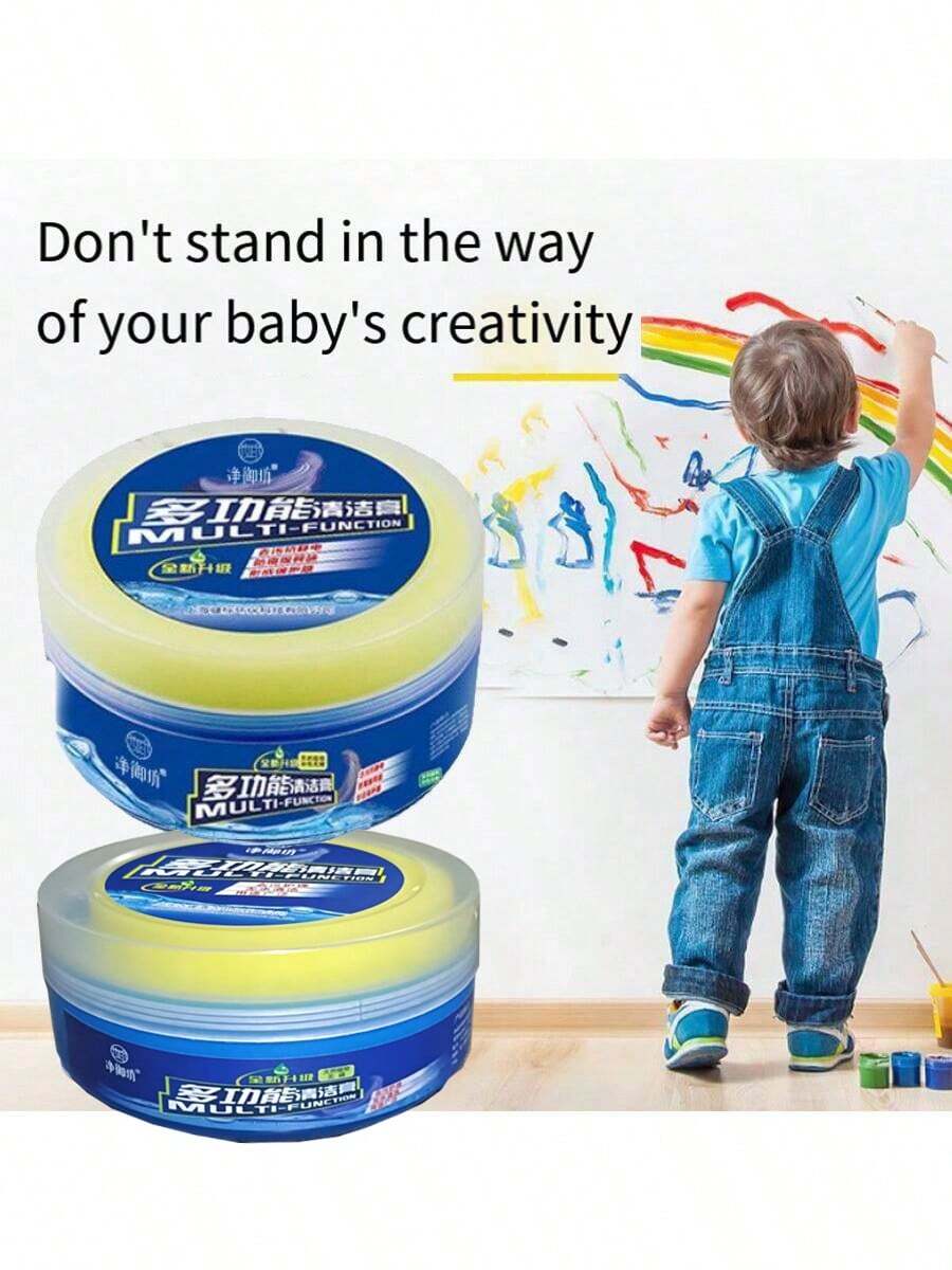 墙面清洁神器，用于去除白色乳胶漆墙上的污垢污渍、脚印、涂鸦，方便的墙面清洁剂，厨房，浴室，家庭，家居供应商 - 白色 - 查看 1