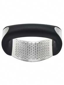 Manual Garlic Press, Home Garlic Peeler & Crusher, Garlic Paste Maker, Kitchen Gadget - Black - View 9