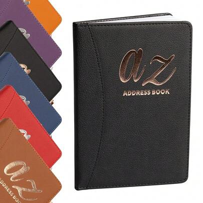 A bis Z Telefon-Adressbuch, A-Z Index, Hardcover, mit Stift, A5, Adressbuch, Home Office, Arbeit