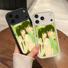 Lovebirds  For  16 16E 15 14 13 12 11 Pro Max 16 15 14 Plus 13 12 MINI   Thickened Shockproof, Premium Silicone, Trendy Creative Soft Shell - Agapornis - Blanco antiguo UCLWEY - Ver 3