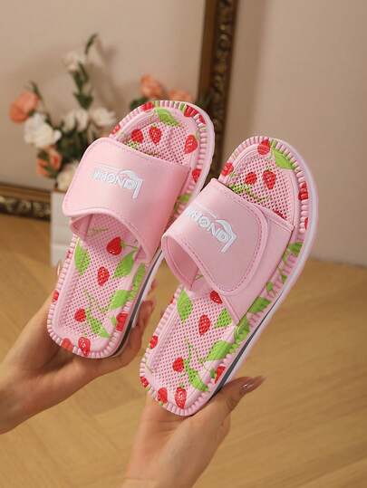 1 Pair Women's Slip-On Sandals, Summer Outdoor Beach Shoes Flat Thong Sandals Lightweight Flat Slippers Fashion Crafted Slippers, Flat Outdoor Slippers, Adjustable Strap