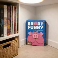 Family-Friendly Snort Funny Party Game – Entertaining Puzzle Game With 150 Game Cards - 粉色 - 查看 1