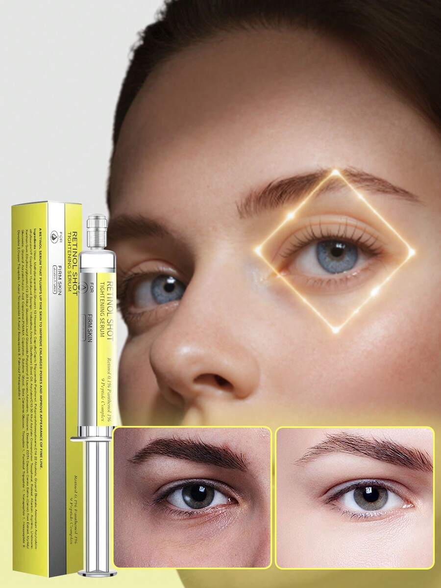 视黄醇精华液 - 视黄醇紧致护理，温和滋养并提亮肌肤；视黄醇眼霜 - 改善肌肤光泽 | 韩国护肤 - 10毫升面部精华液 - Retinol - 查看 1