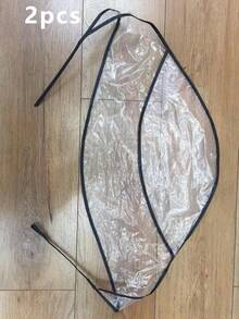 2pcs Women's Rain Hat With Sun Visor, High Quality Transparent Plastic Rain Hat - Multiple Styles - View 7