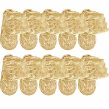 1/5/10双蕾丝隐形羽毛款超薄透气精致扇贝边短袜 - 彩色 - 查看 12