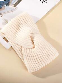 1pc Women's Winter Warm Headband Knitted Ear Muffs Fashion Criss Cross Knotted Ear Warmers - Multicolor - View 2