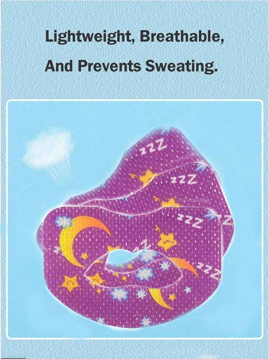 30pcs Sleep Patch, Skin-Friendly Tape, Breathable & Comfortable Tape, Unisex Breathable Tape, High-Quality Tape, Painless Removal, Low Allergenicity, Latex-Free, Gentle On Skin, Strong Adhesive, Painless Removal, Non-Woven Fabric Material, Breathable, Skin-Friendly. - Multicolor - View 1