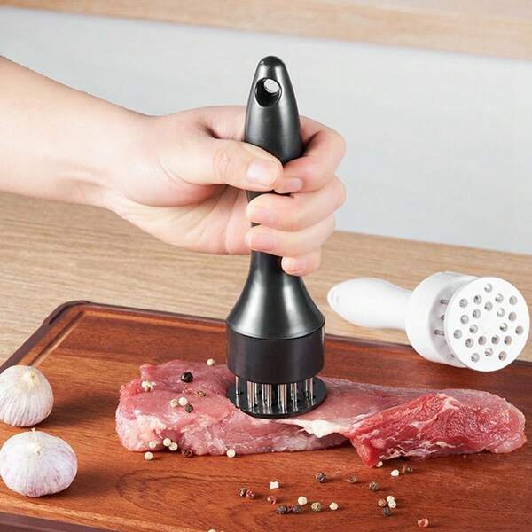 Multifunctional Meat Tenderizer Tool, Fast Flavor Infusion, Easy Cleaning, Suitable For Beef, Pork, Chicken, Kitchen Cooking Essential, Kitchen Gadget