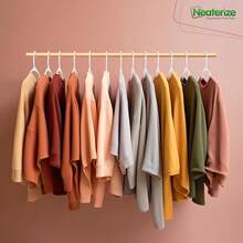 Clothes Hangers Plastic 50 Pack For Adults - Plastic Hangers, The Perfect Coat Hanger And Space Saving Clothes Hangers For Closet, Percheros Ganchos Para Colgar Ropa Hangars - White Hangers - 白色 - 查看 3