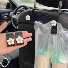 2pcs Hidden Car Seat Back Hooks, Multi-Functional Creative Small Hangers-QWDCA - White - 查看 1