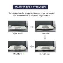 3D SPA Massage Pillow Partition To Help Sleep And Protect The Neck Pillow Knitted Cotton Pillow Bedding,2 Pillows Soft Woven Neck Massage Pillows For Couples - Featuring Adjustable Ergonomic, High-Quality Pillow Core, And A Removable Pillowcase For Enhanced Sleeping Comfort. King Bed Size - Deep Sleep Neck Support Pillow, Hypoallergenic Inserts, Down Altemative Pillow,Cervical Pillows For Bed, Mother Day Gift,Living Room & Bedroom Decor,Spring Home Refresh (1/2pcs Honeycomb Shape) - White - View 5