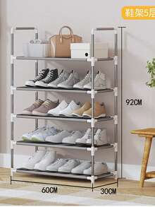 Estante De Almacenamiento 4/5/6/7/8/9 Capas Zapatero Fácil De Montar - Gris - Ver 11