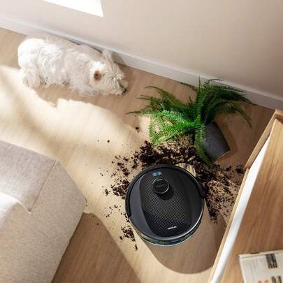  Cecotec Conga Y80 Robot Aspirapolvere e Lavapavimenti con Base Autopulente, Navigazione Laser e AI, Potente Aspirazione 13000Pa, Mappa Interattiva per Pulizia Personalizzata, Autonomia Settimane, Ideale per Case con Animali, Copertura -fino- a 220 m² senza Interruzioni