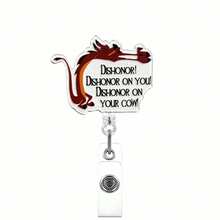 1pc DISCO Rotating Crocodile Clip Retractable ID Badge Holder Reel For Workplace - Multicolor - View 4