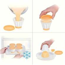 2pcs/4pcs/8pcs Pudding Mousse Cake Mold, Jelly Pudding/Egg Tart Mold, Cake Mold, Lotus Root Steamed Cake Mold, DIY Fruit Baking Mold. Suitable For Making Jelly, Milk Jelly, Cream Pudding And Chocolate Desserts. - Multicolor - View 9