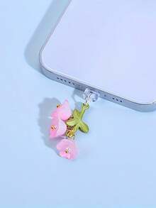 铃兰手机防尘塞，充电口防尘盖 - 彩色 - 查看 4