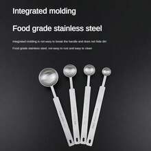 Cuchara medidora de café con extendido, cuchara de condimento de acero inoxidable, cuchara para hornear, escala no fácil de oxidar, limpieza conveniente K5IO - 15 ml - Ver 6
